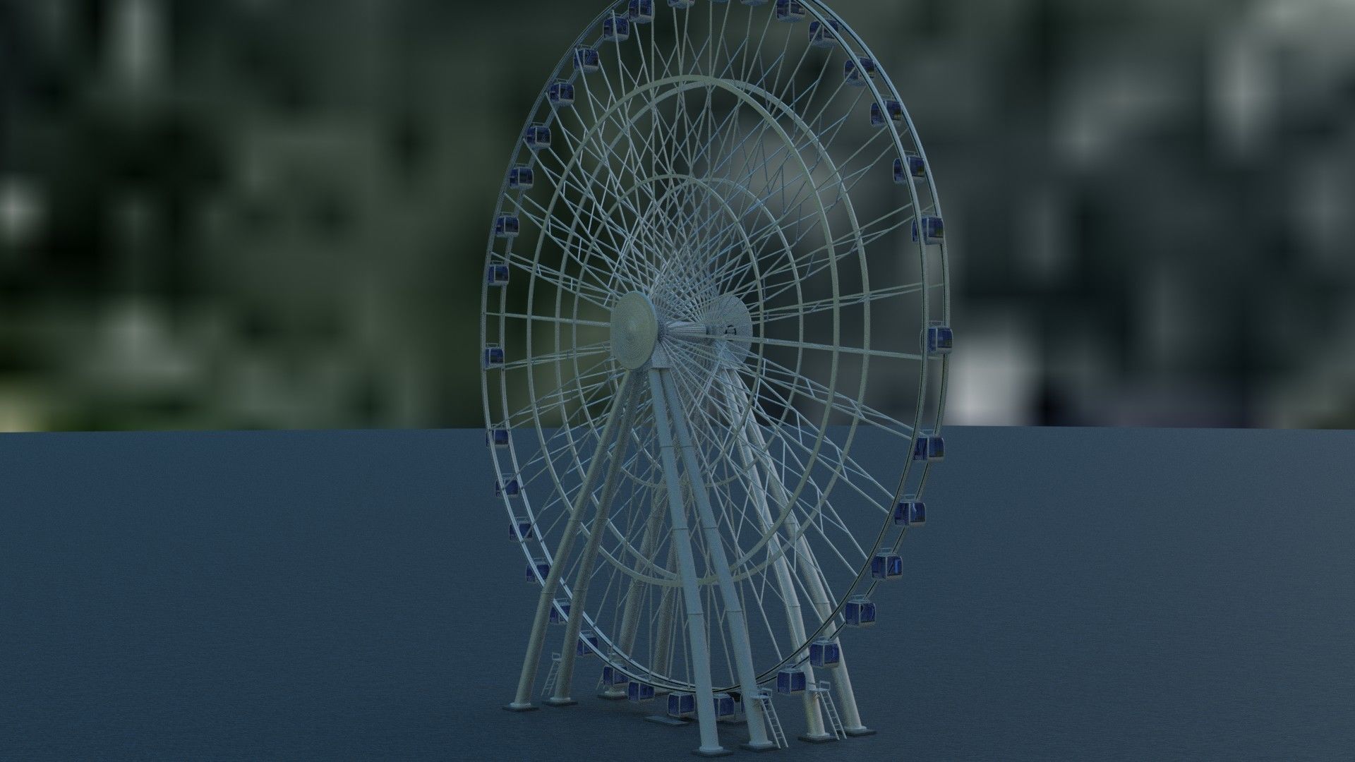 3d model ferris wheel 3D model_2