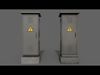 PBR Electric Box Grey V2 Low-poly 3D model_1