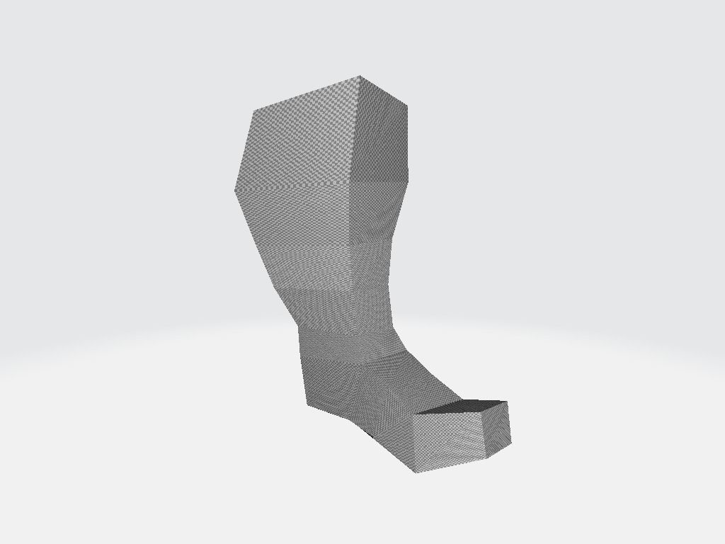 High Boot v2 Low-poly 3D model_21