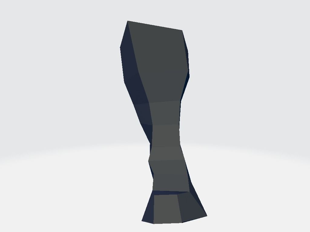 High Boot v2 Low-poly 3D model_3