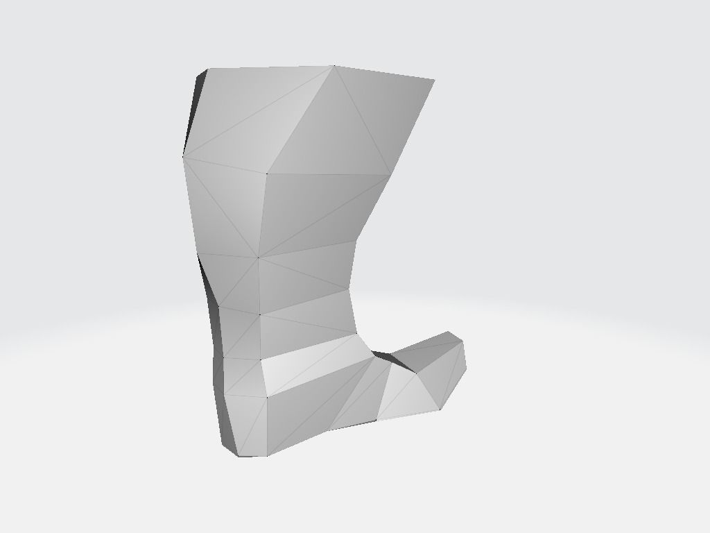 High Boot v2 Low-poly 3D model_19