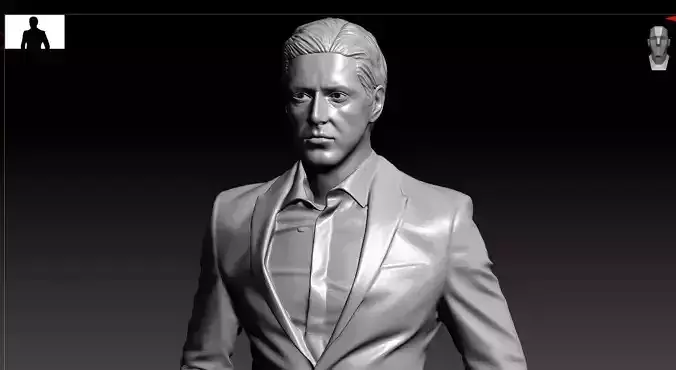 Michael Corleone Bust 3D print model