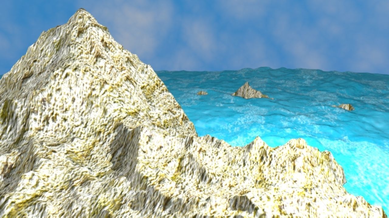 NMA Island Rock 001 Rough Preset 01 Low-poly 3D model_4