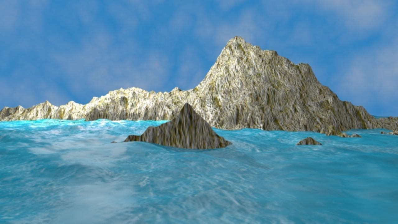 NMA Island Rock 001 Rough Preset 01 Low-poly 3D model_2