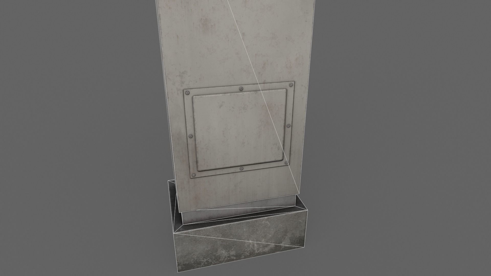 PBR Electric Box LightGrey V2 Low-poly 3D model_22