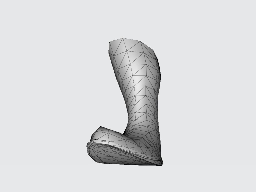 High Boot v3 Low-poly 3D model_13