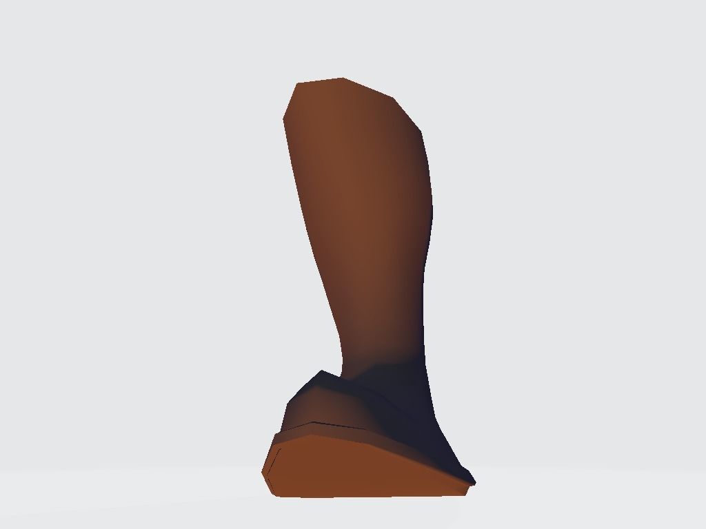 High Boot v3 Low-poly 3D model_22