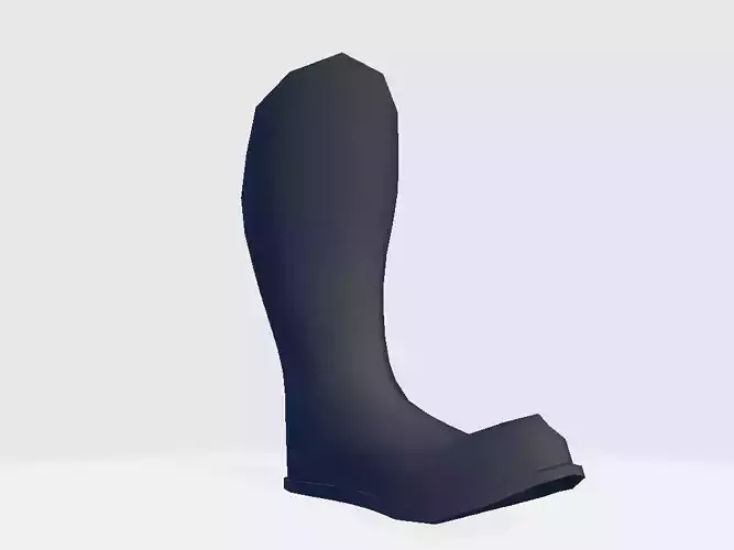 High Boot v3 Low-poly 3D model