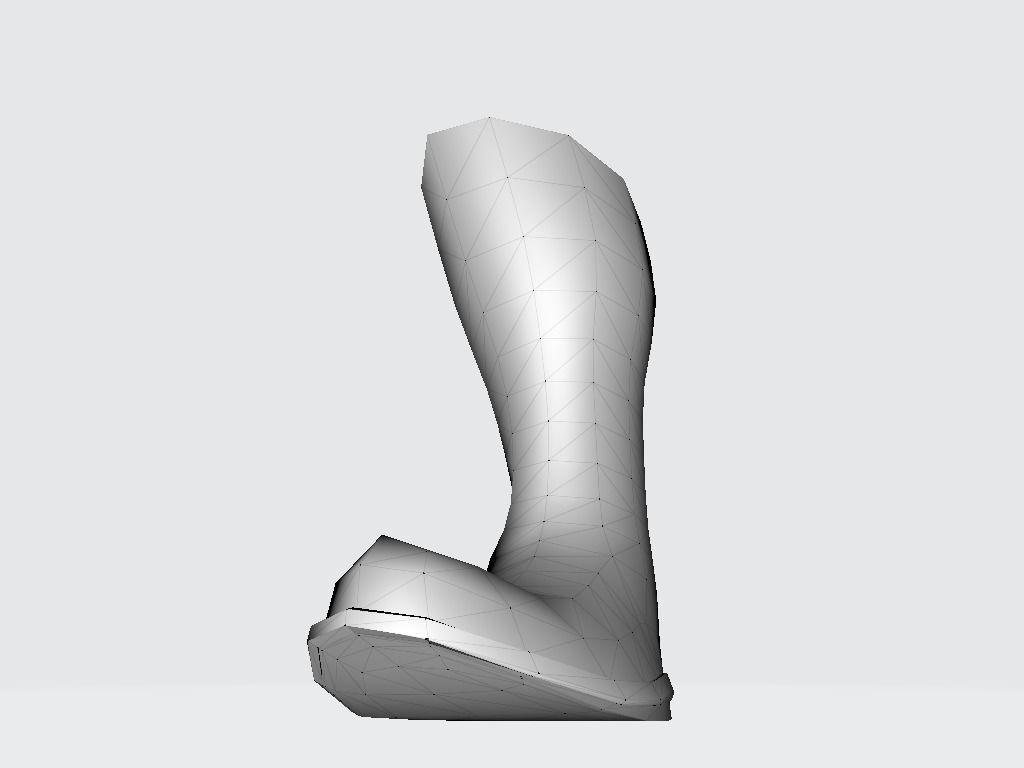 High Boot v3 Low-poly 3D model_16