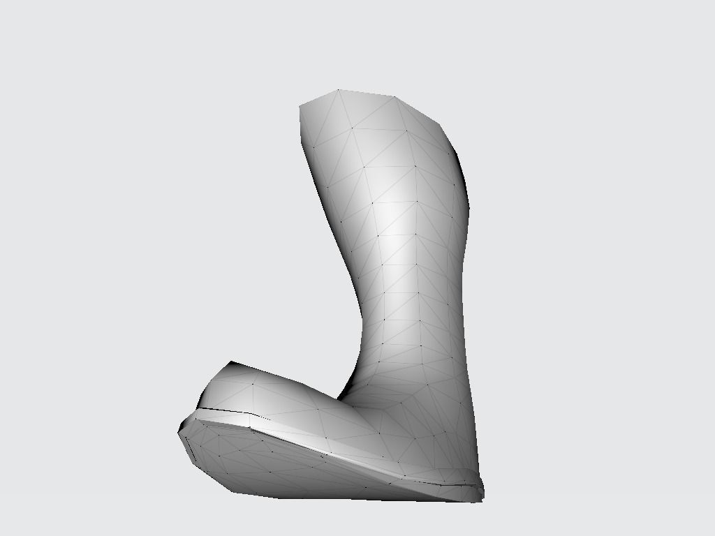 High Boot v3 Low-poly 3D model_19