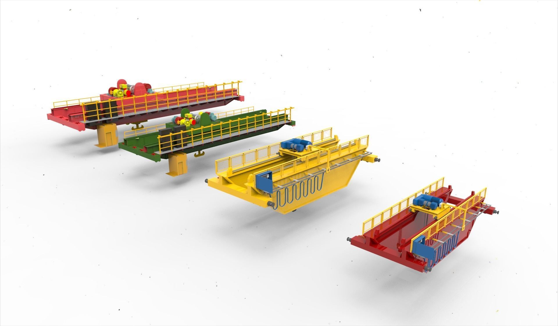 Overhead Crane 3D model_1