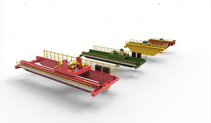 Overhead Crane 3D model