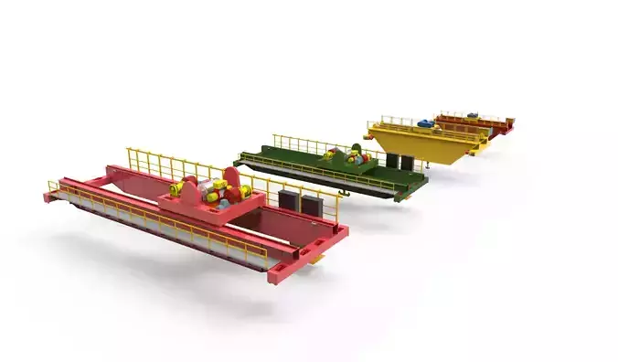 Overhead Crane 3D model
