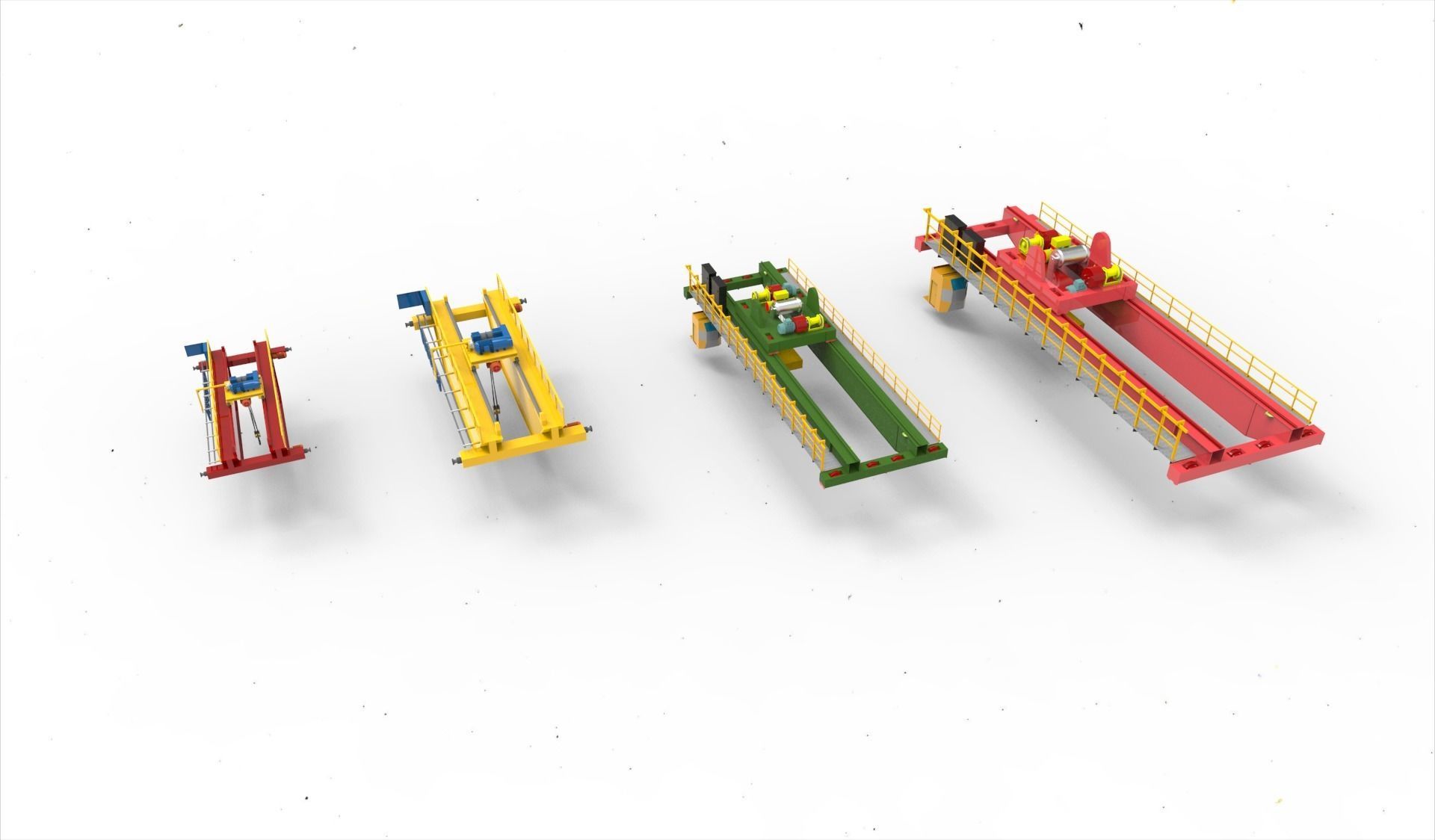 Overhead Crane 3D model_6