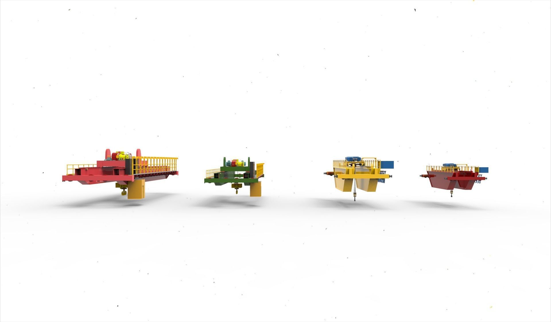Overhead Crane 3D model_2