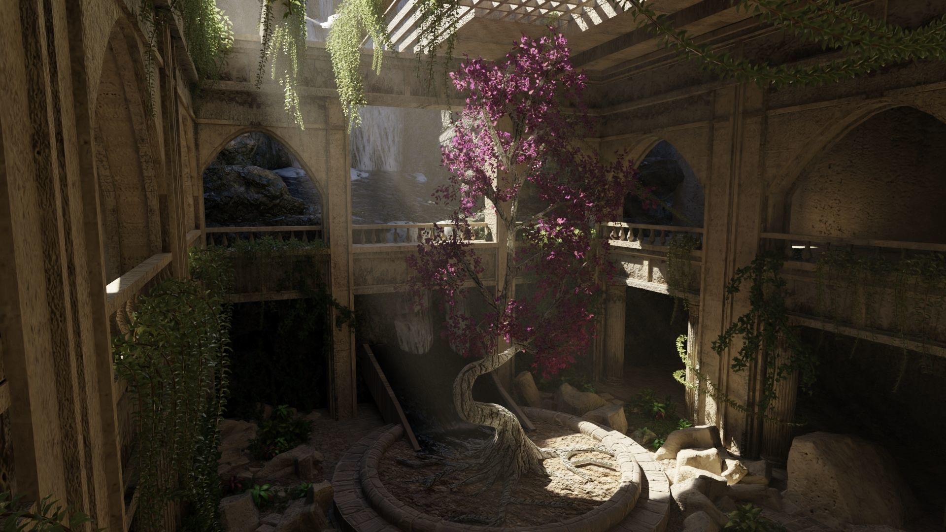 Sacred Tree Scene 3D model_5