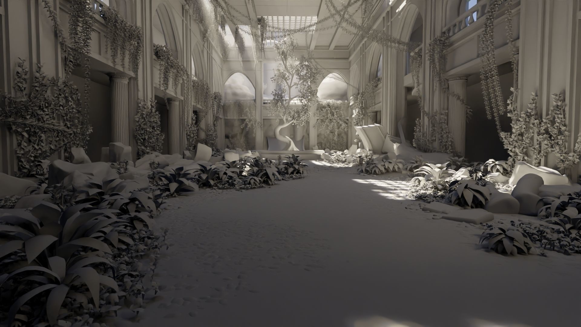 Sacred Tree Scene 3D model_9