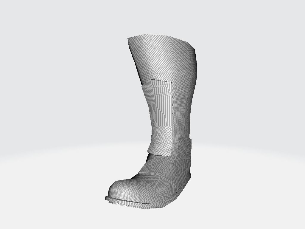 High Boot v4 Low-poly 3D model_24