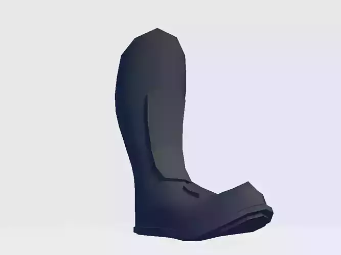 High Boot v4 Low-poly 3D model