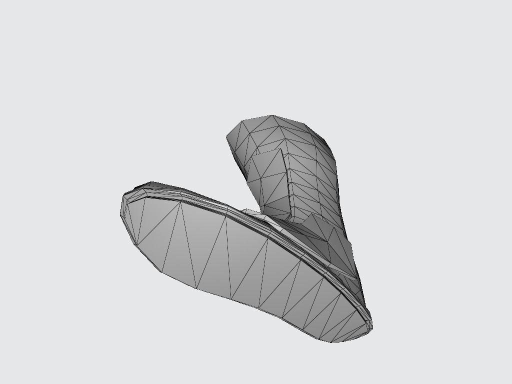 High Boot v4 Low-poly 3D model_12