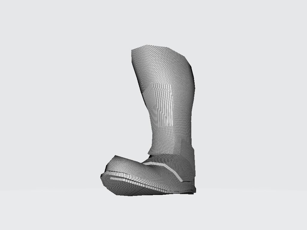 High Boot v4 Low-poly 3D model_21