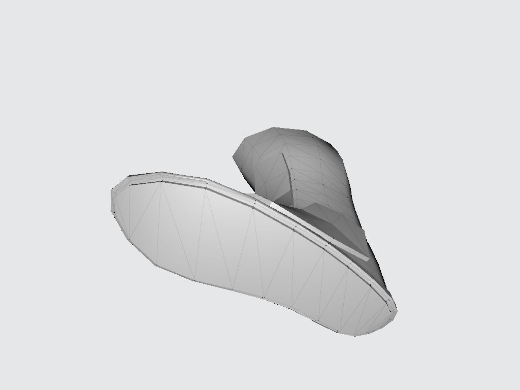 High Boot v4 Low-poly 3D model_20