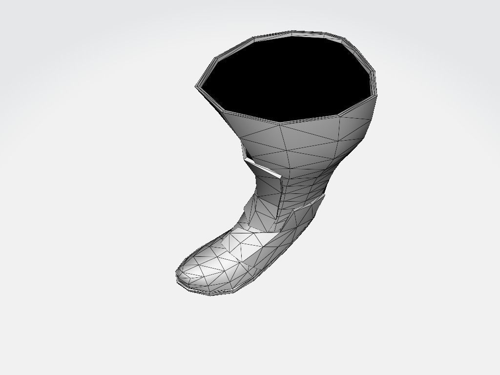 High Boot v4 Low-poly 3D model_16