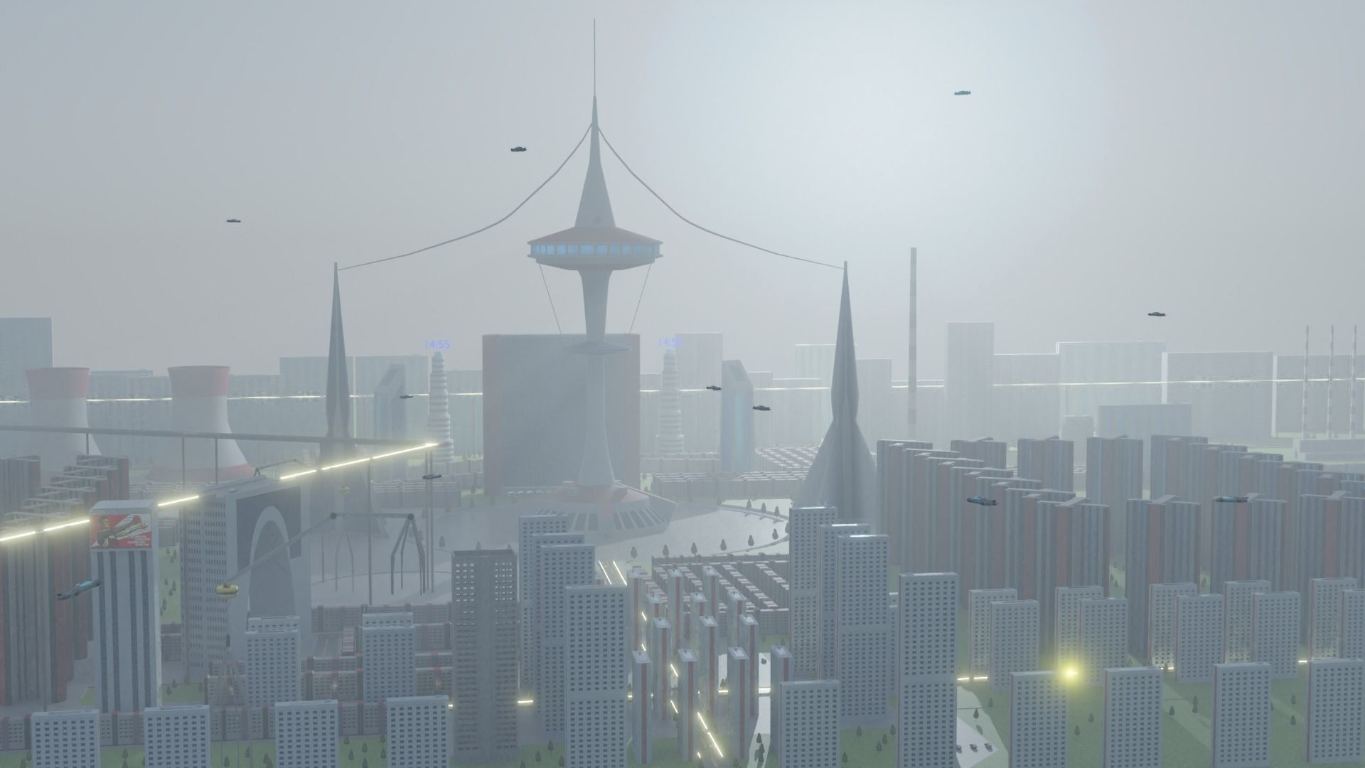 Fictional Skyscraper Free low-poly 3D model_1