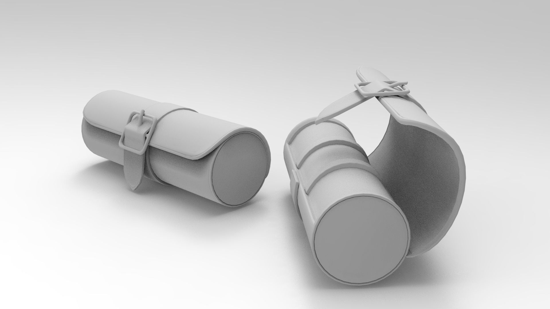 Triple Watch Roll Low-poly 3D model_7