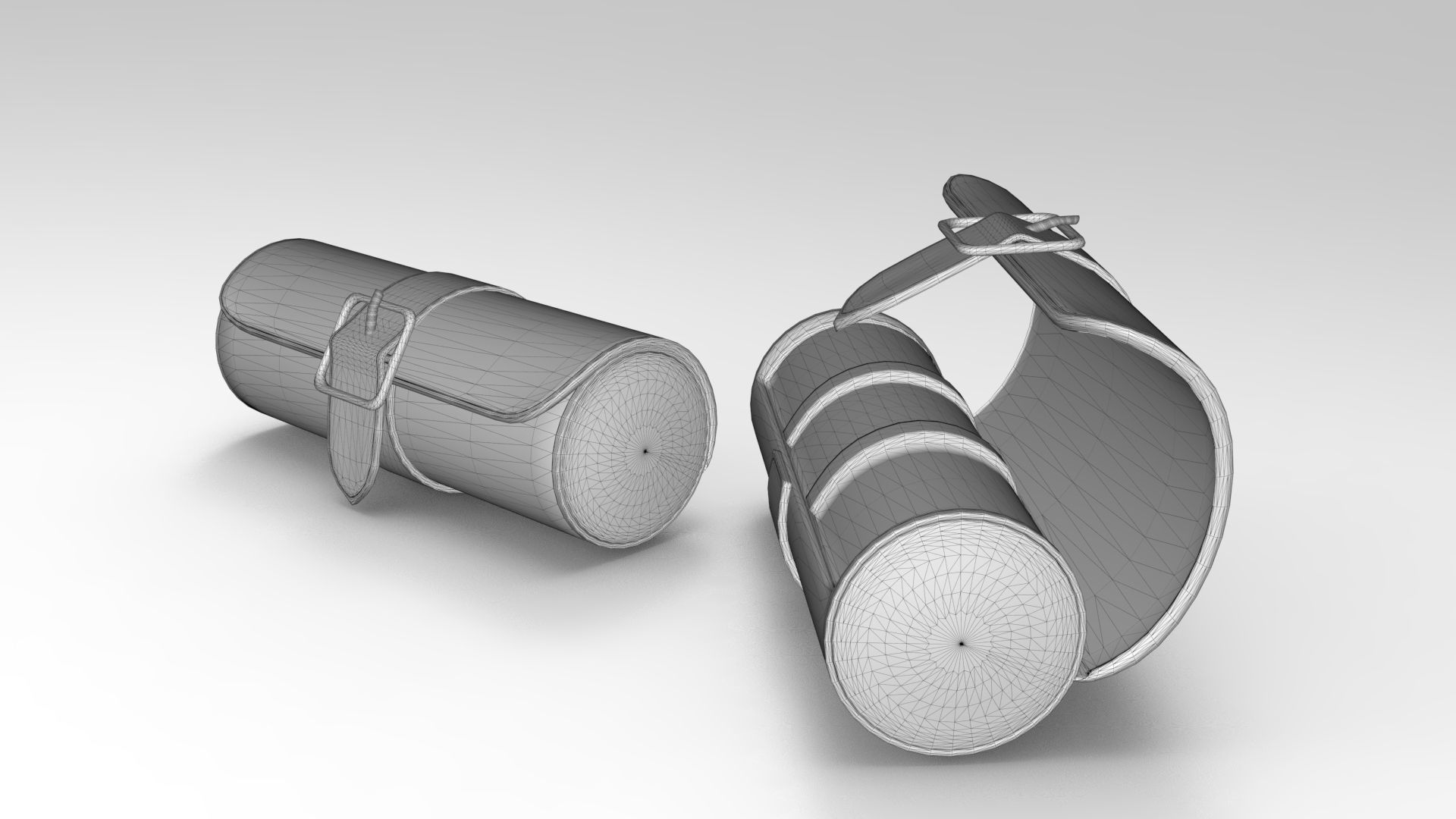 Triple Watch Roll Low-poly 3D model_6