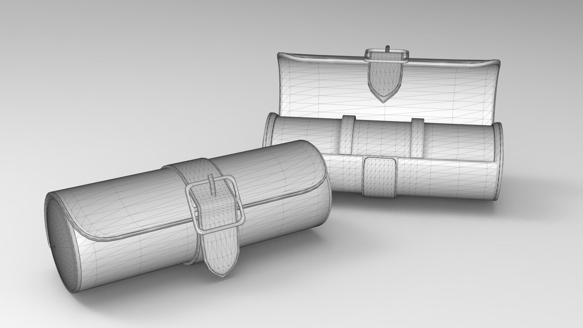 Triple Watch Roll Low-poly 3D model_5