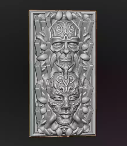 Decorative strip 3D print model