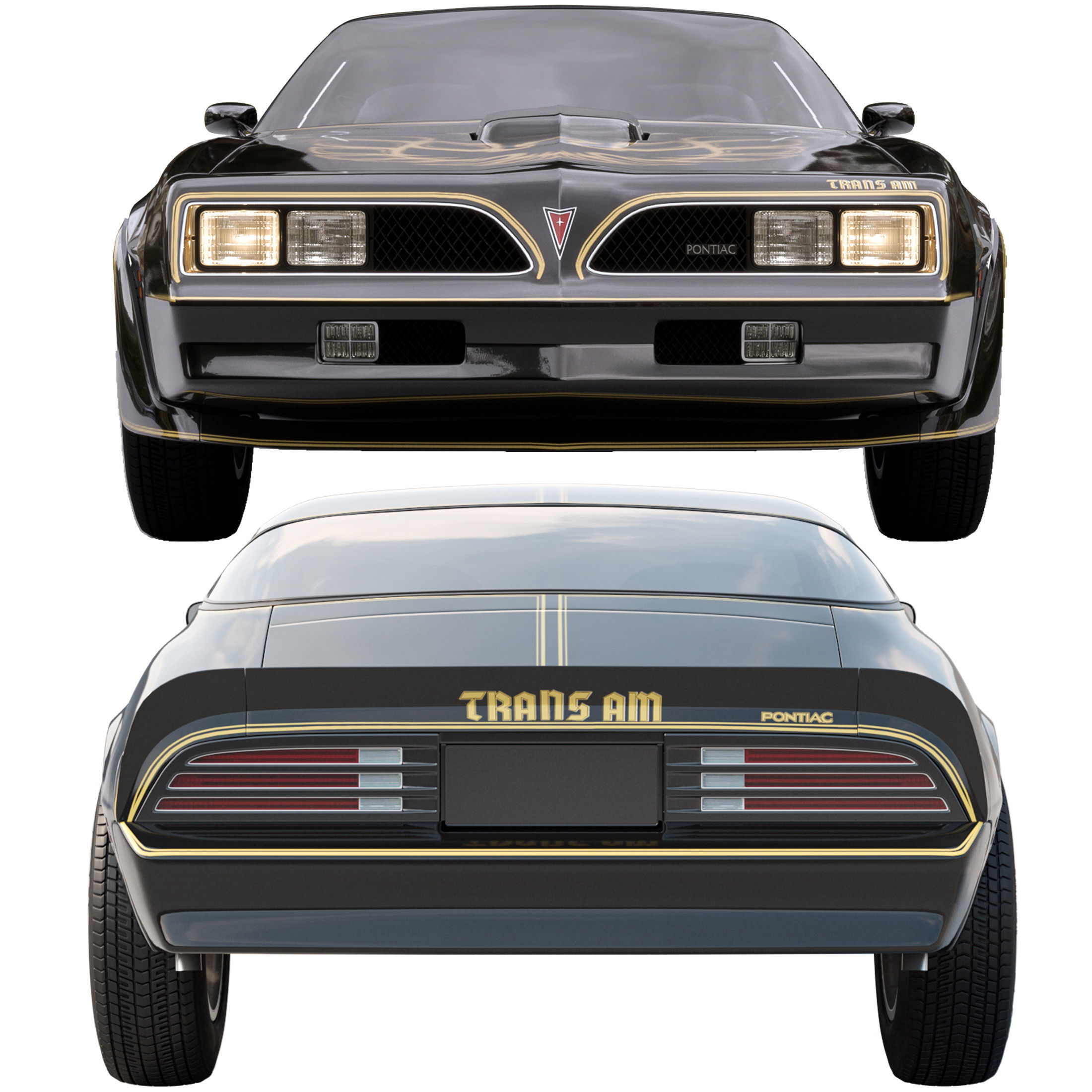 Pontiac Firebird Trans Am 1977 3D model_4