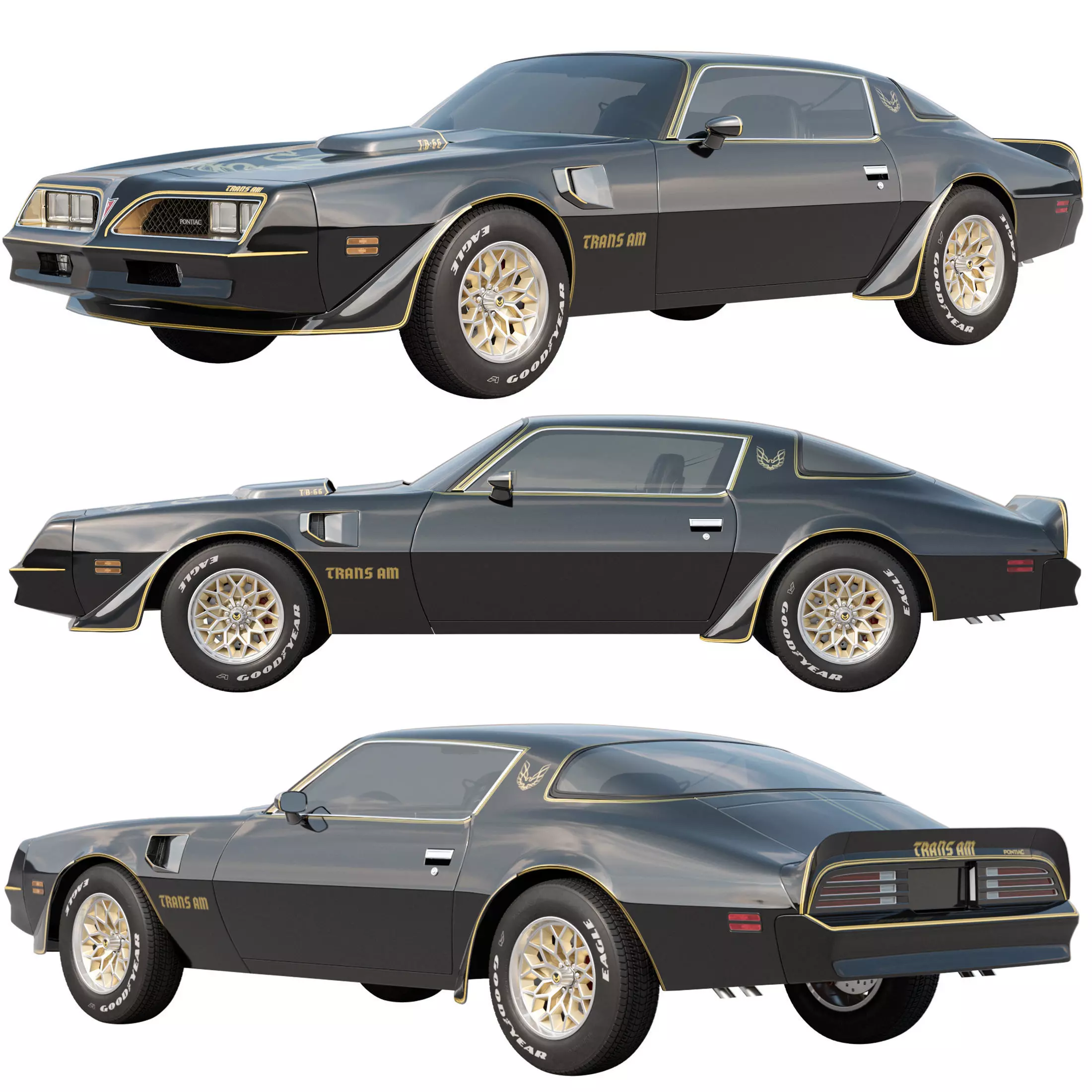 Pontiac Firebird Trans Am 1977 3D model_0