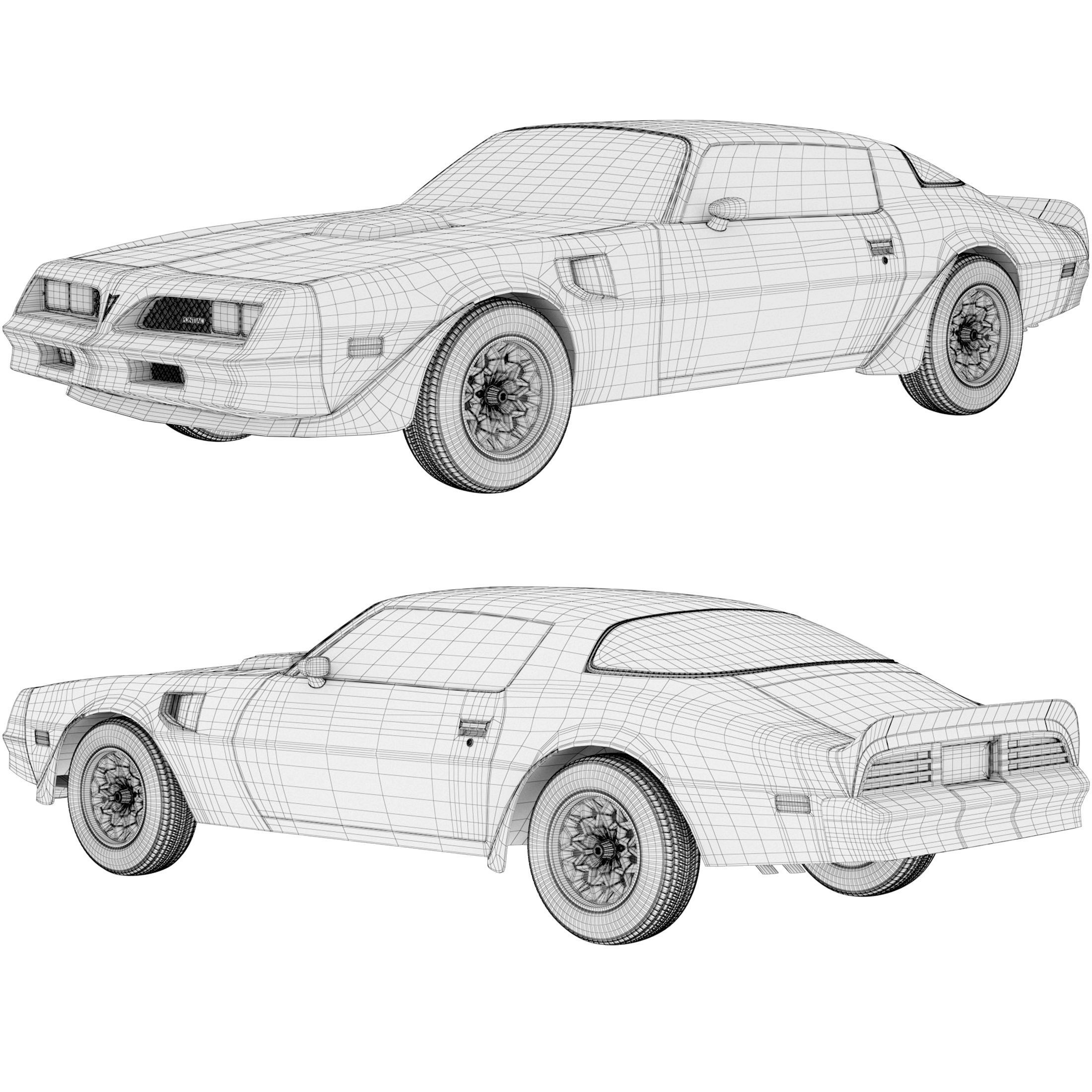 Pontiac Firebird Trans Am 1977 3D model_7