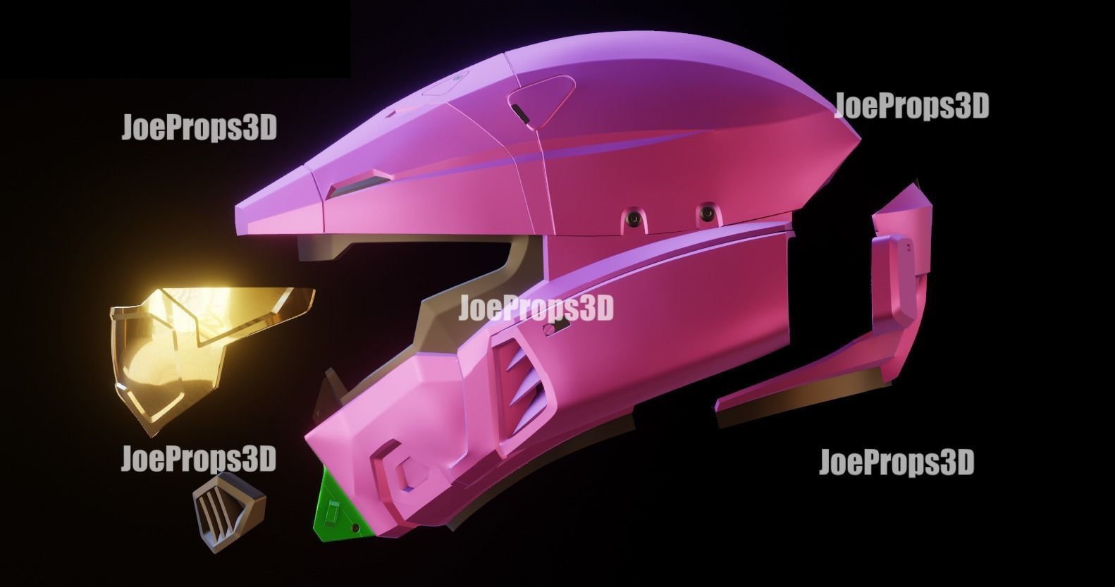 HIGHLY ACCURATE Halo Infinite Mark 7 Helmet 3D print model_12