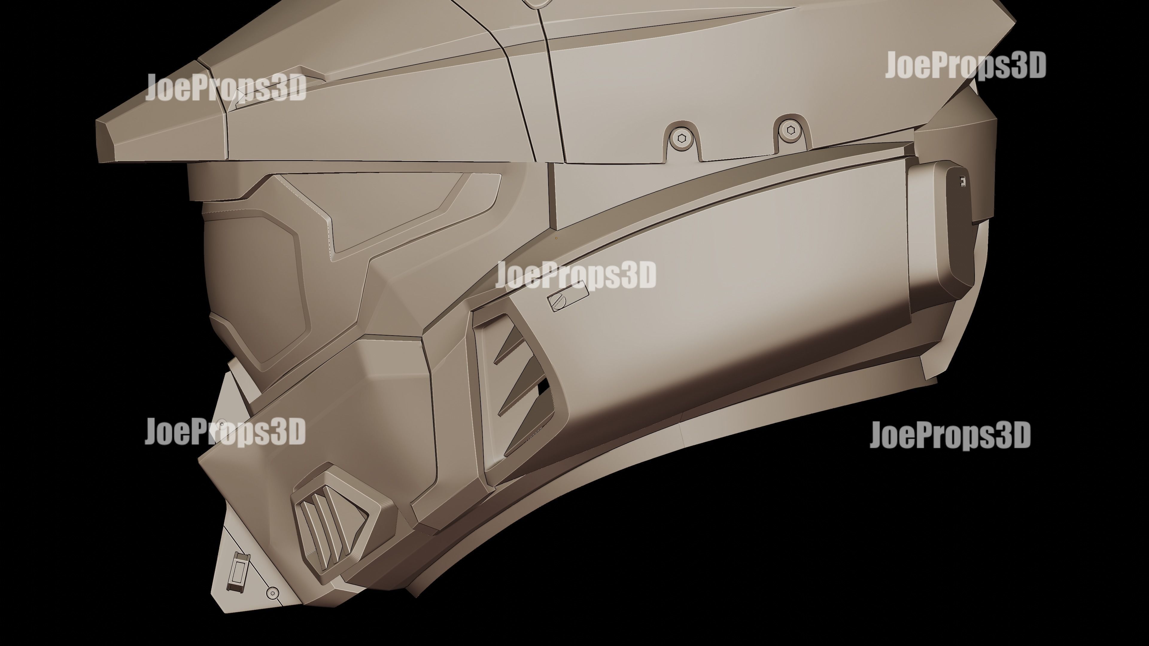 HIGHLY ACCURATE Halo Infinite Mark 7 Helmet 3D print model_6