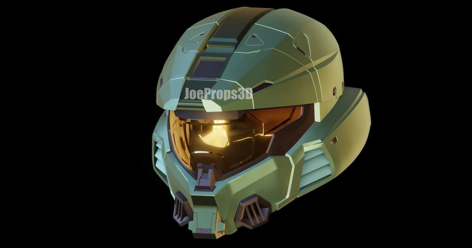 HIGHLY ACCURATE Halo Infinite Mark 7 Helmet 3D print model_5