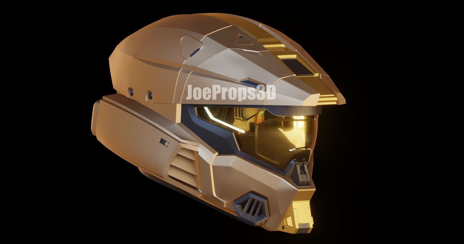 HIGHLY ACCURATE Halo Infinite Mark 7 Helmet 3D print model_4