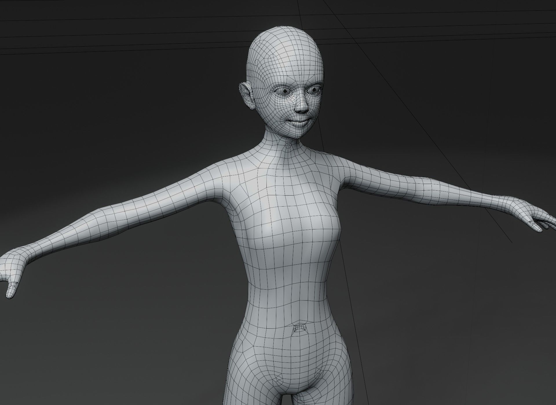 Human Body Base Mesh 10 3D Models Collection 10k Polygons _33