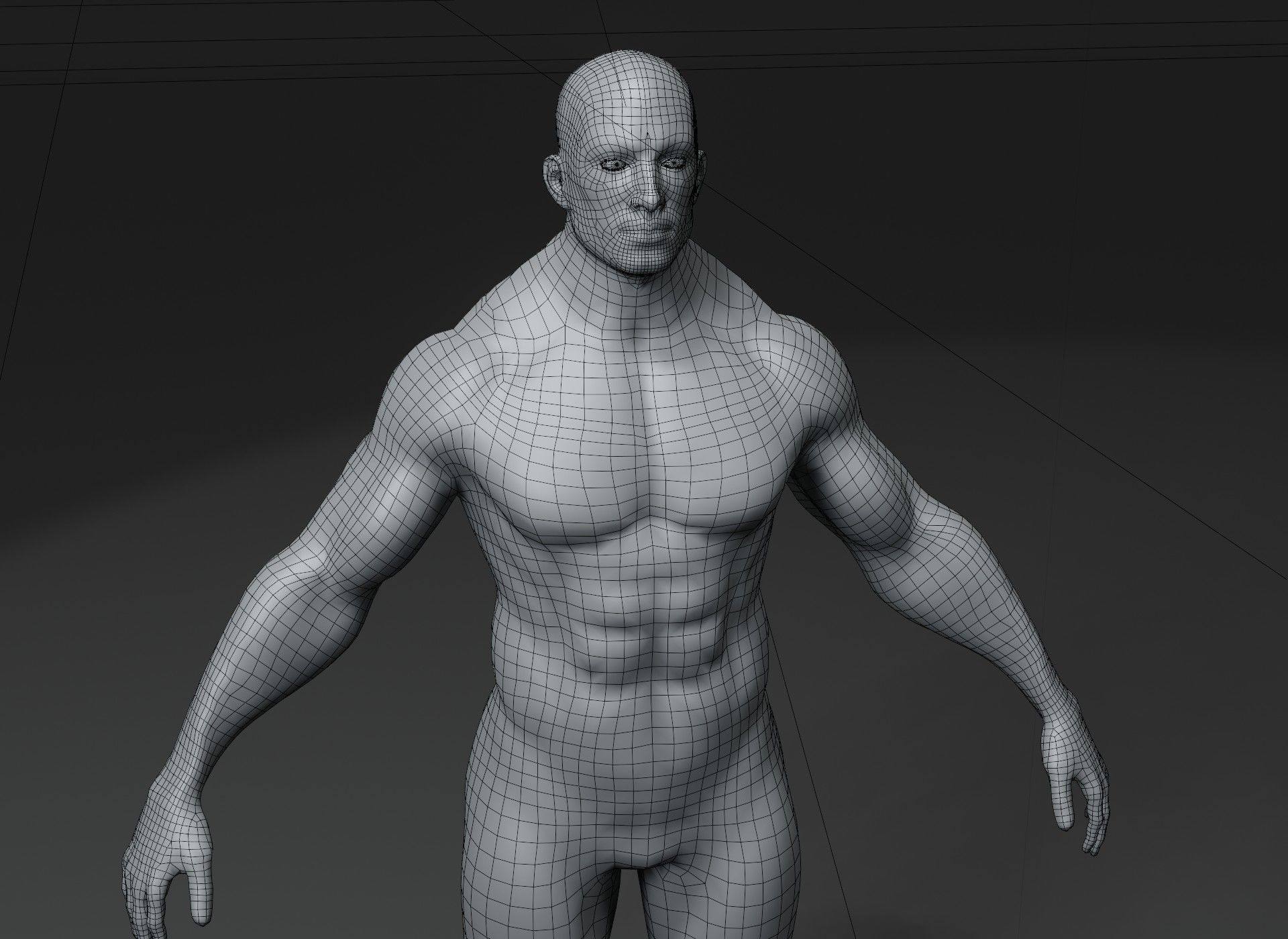 Human Body Base Mesh 10 3D Models Collection 10k Polygons _34