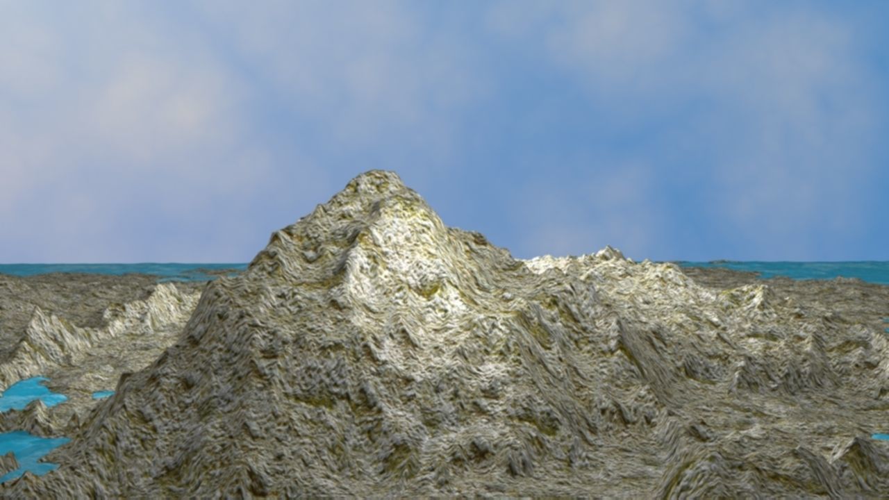 NMA Island Rock 001 Rough Preset 02 Low-poly 3D model_4