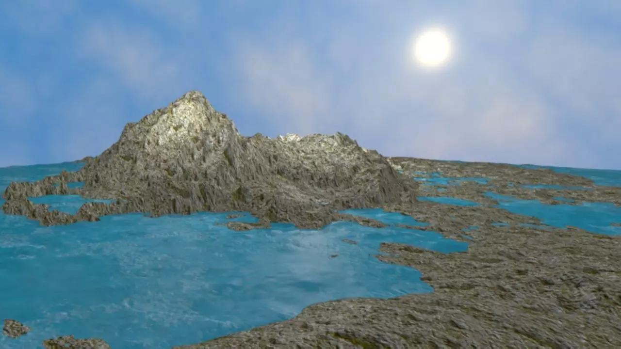 NMA Island Rock 001 Rough Preset 02 Low-poly 3D model_0