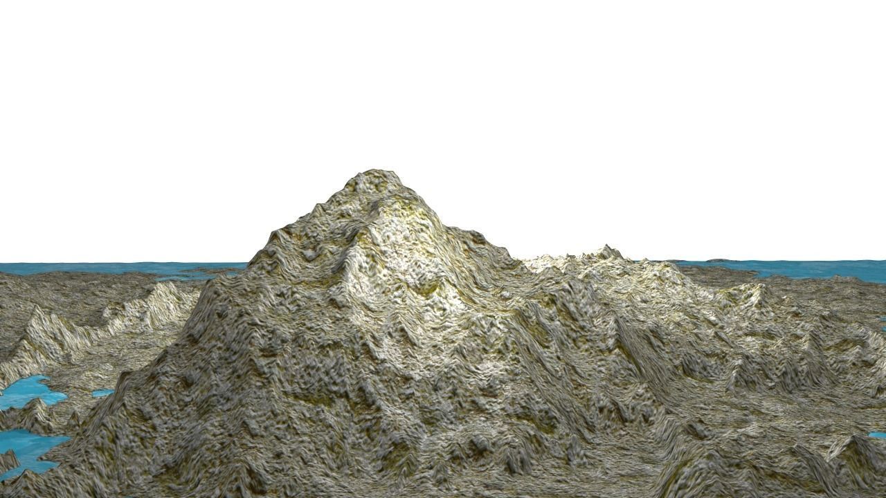 NMA Island Rock 001 Rough Preset 02 Low-poly 3D model_5