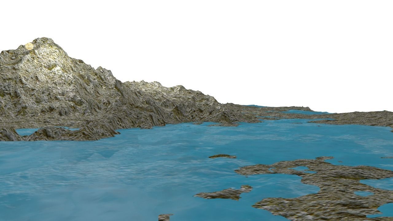 NMA Island Rock 001 Rough Preset 02 Low-poly 3D model_3