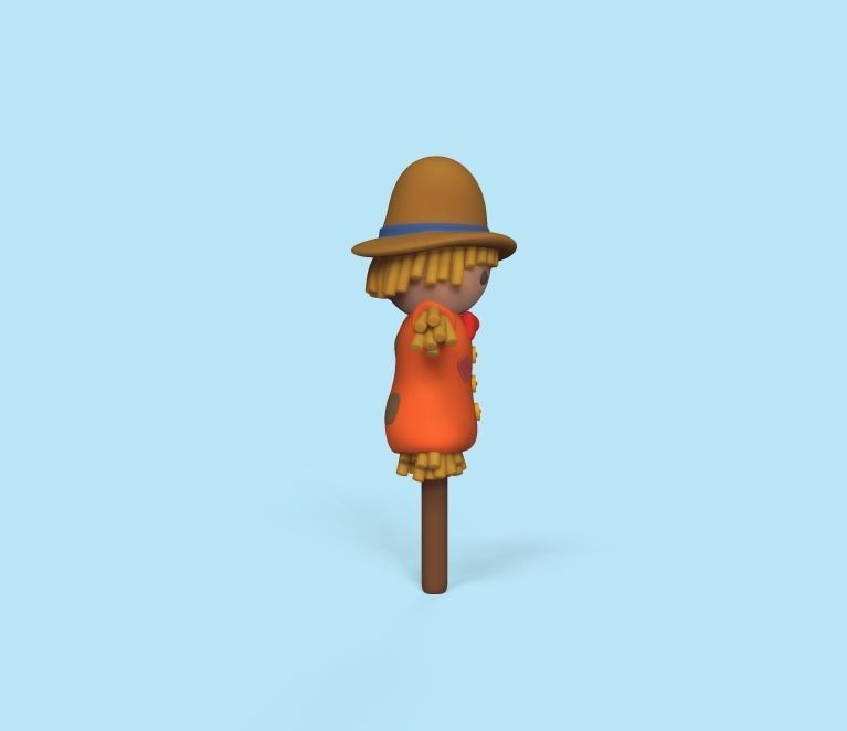 Cute Scarecrow 3D print model_1