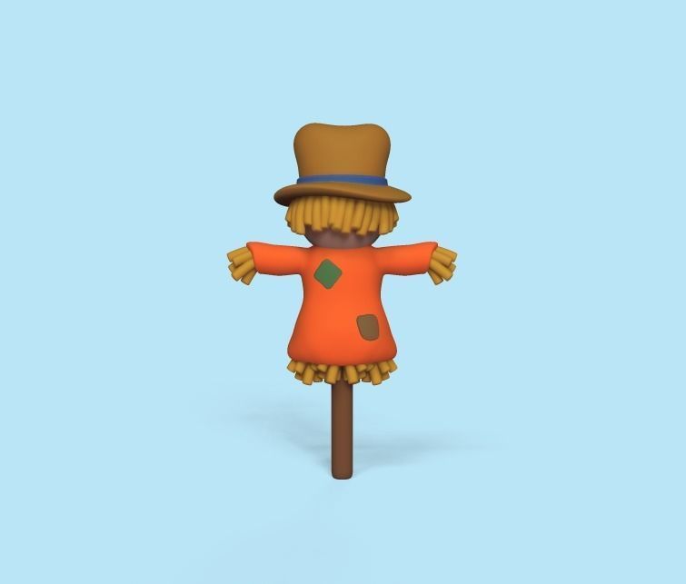 Cute Scarecrow 3D print model_2