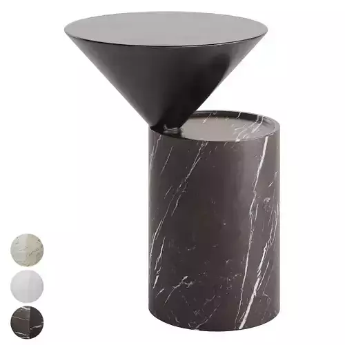 DE LA ESPADA LAUREL SIDE TABLE IN MARBLE Low-poly 3D model