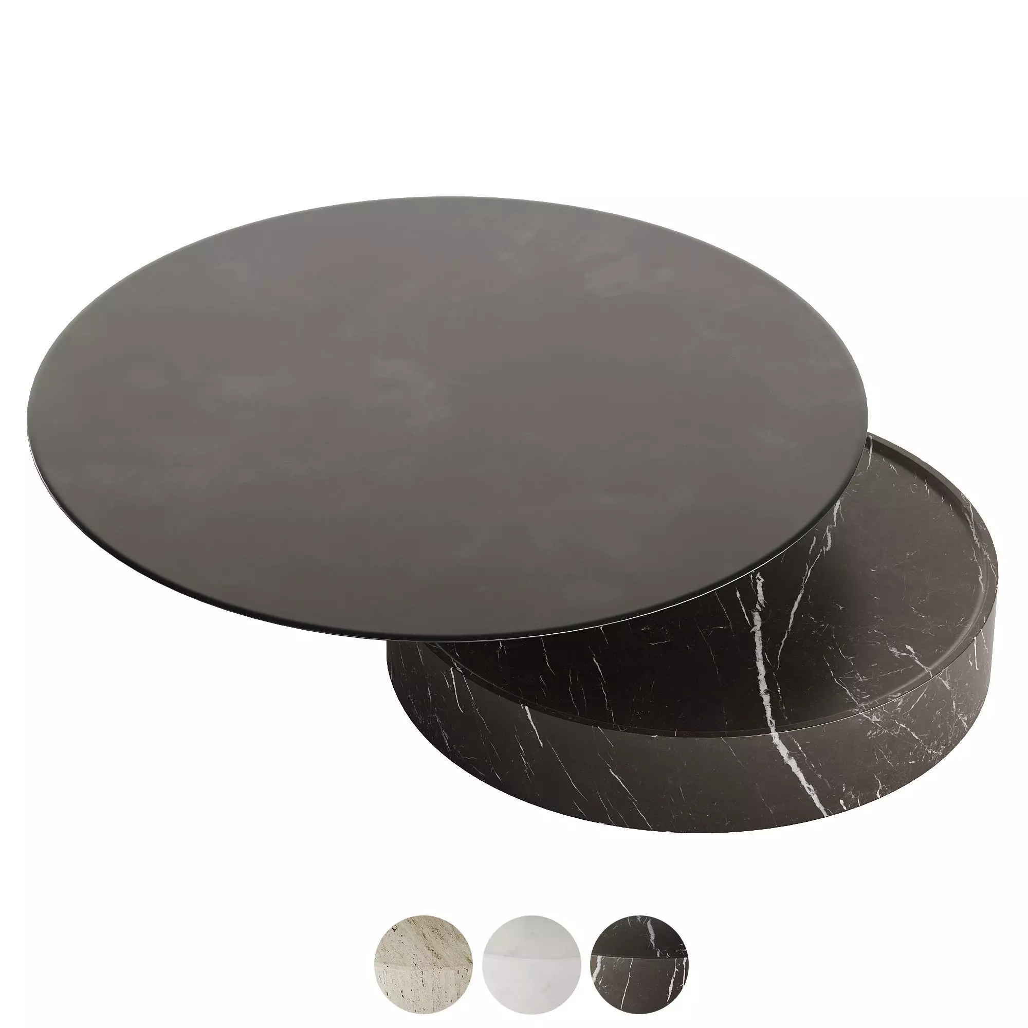 DE LA ESPADA LAUREL COFFEE TABLE IN MARBLE Low-poly 3D model_0