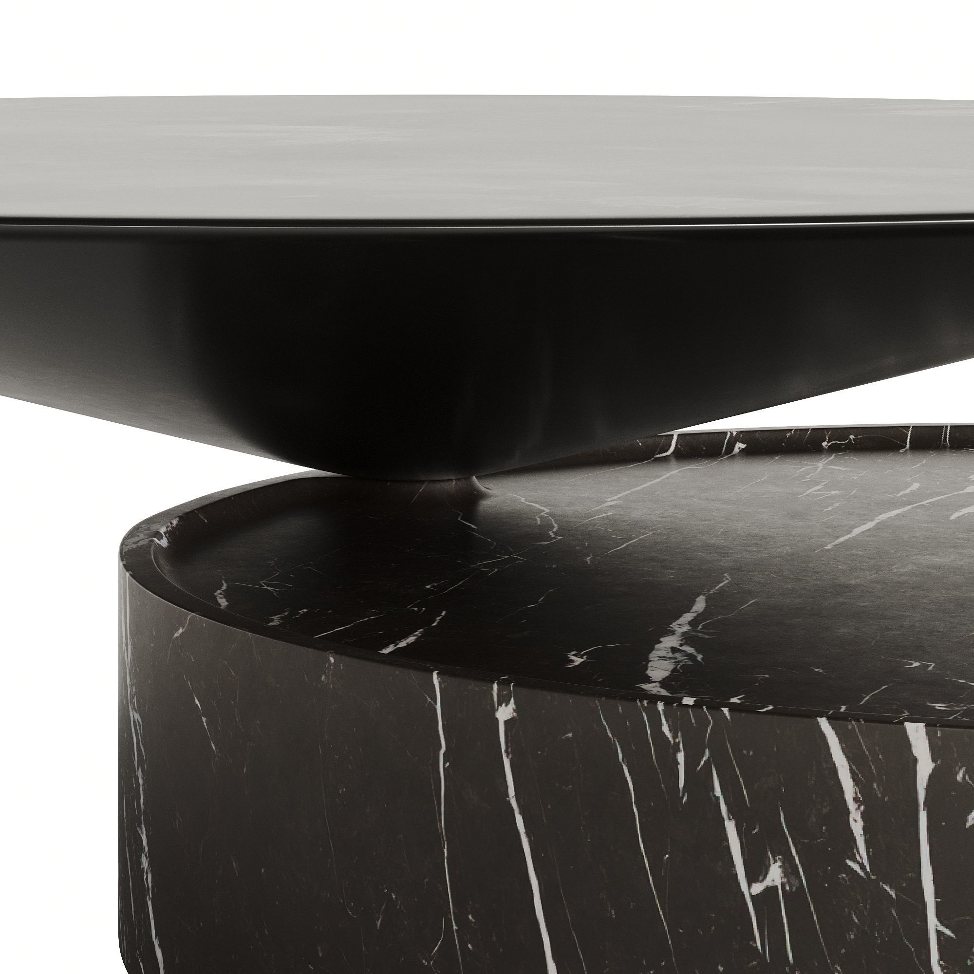 DE LA ESPADA LAUREL COFFEE TABLE IN MARBLE Low-poly 3D model_2